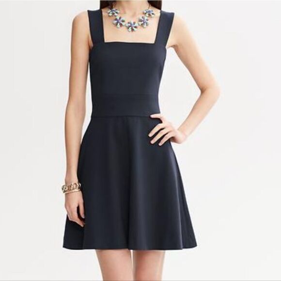 Banana Republic Milly Collection Fit And Flare Dress, Size 4 - Picture 2 of 8